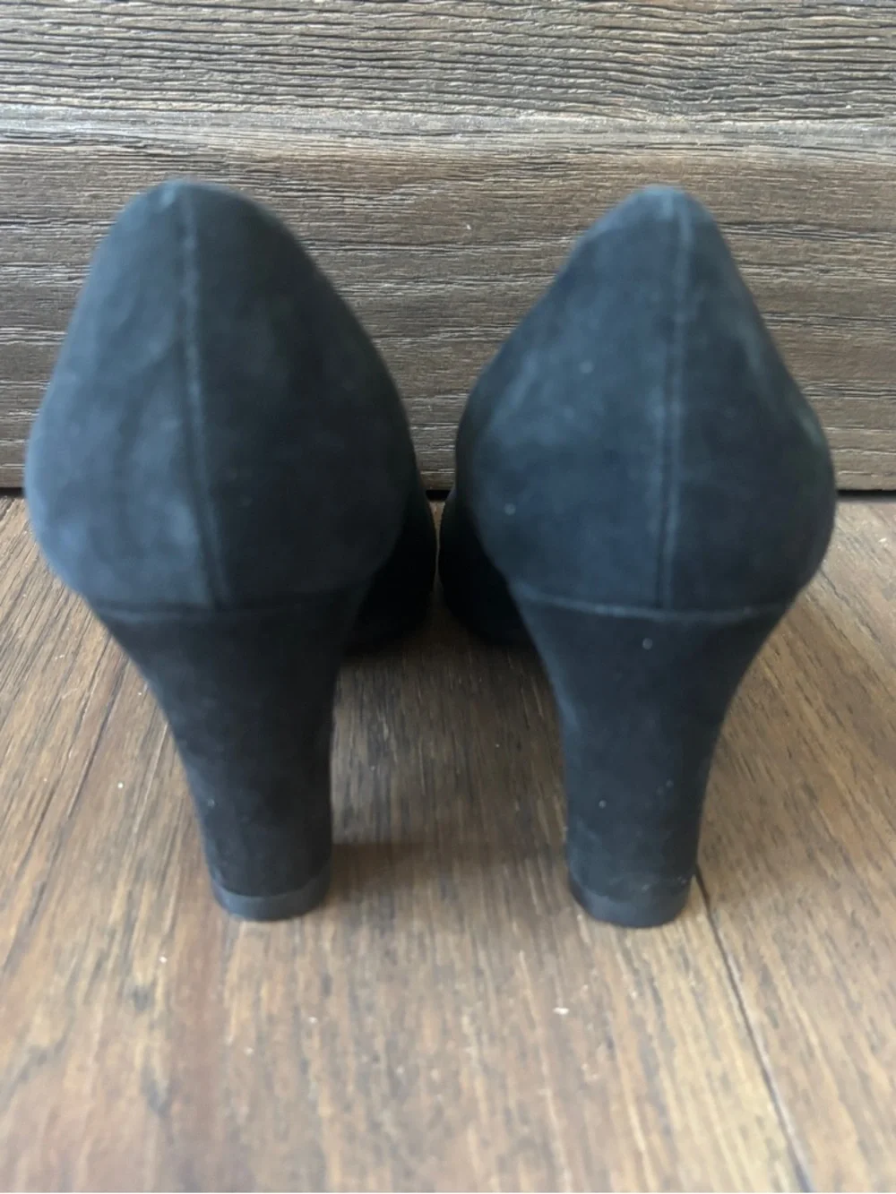 Aerosoles Heelrest Tapestry Black Suede Classic Heels Pumps Women's US 7